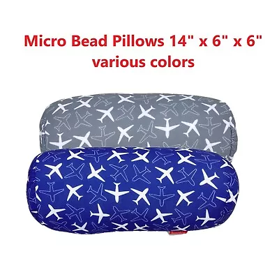 Micro Bead Squishy Bolster Tube Pillow Neck Waist Back Home Decoration 14x6  • $13.77