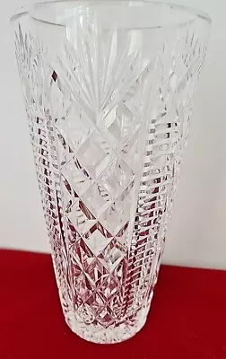 Waterford Clare Pattern 8  Tall Pineapple  Diamond Cut Crystal Flower Vase • $45.95