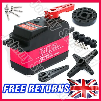 DS5160 SSG 60kg VERY HIGH TORQUE 180° 1/5 Scale Metal Gear Digital RC Car Servo • £33.98