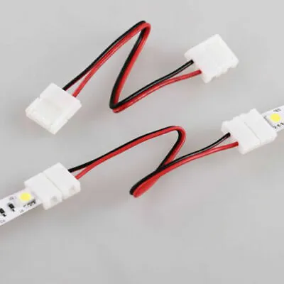 10pcs 2pin Solderless Connector Clip Wire Kit For 2835 5050 5630 LED Strip Light • $7.99