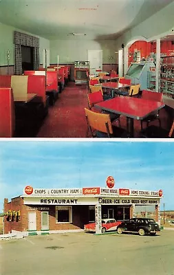 Martinsburg WV Postcard 1 Mile House Coca Cola Signs Old Cars About 1950s  R2* • $9.99