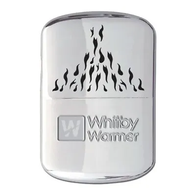 Whitby Hand Warmer Chrome Large 12 Hours Heat Easy To Refill Great Gift! • £19.99