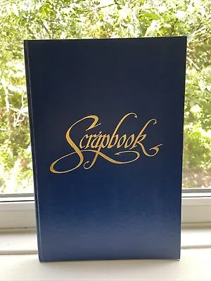 £4.99 • Buy Large Blue Scrapbook Blue Paper 22 Pages 36x24cms New Hardcover Memories 