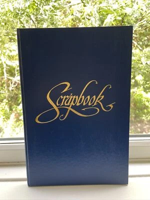 £4.99 • Buy Large Blue Scrapbook Blue Paper 22 Pages 36x24cms New Hardcover Memories 