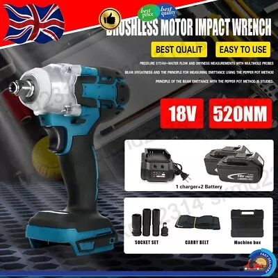 1/2  Cordless Brushless Impact Wrench Driver Replace For MAKITA DTW285Z 18V  • £24.99