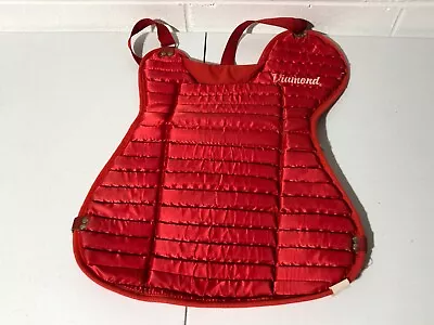 Diamond Vintage DCP 32 Catchers Baseball Chest Protector Red MLB VGC Old • $39.99