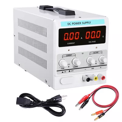 Yescom 30V 5A DC Power Supply Variable Adjustable High Precision Digital Cord • $49.99