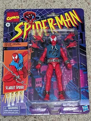 Marvel Legends Spider-Man Scarlet Spider Retro 6  Hasbro Brand New In Hand • $42.99