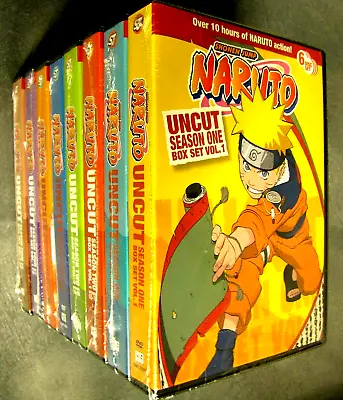 NARUTO UNCUT The Complete Series Seasons 1-4 DVD 48-Disc Set • $69