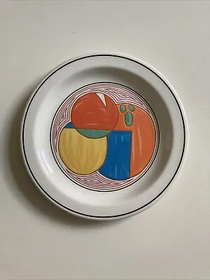 VINTAGE MID WINTER STONEHENGE CLARICE CLIFF SIDE PLATE 18cm D • £20