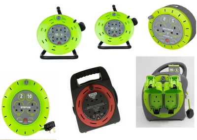 £4.95 • Buy Extension Lead Reel Socket 2/4 Gang Way Multi Plug 5m/10m/15m/20m/25m/50m