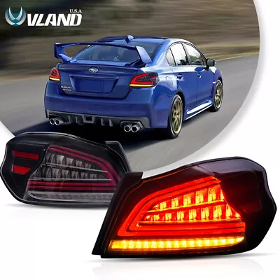 VLAND Clear Lens LED Tail Lights W/Sequential Indicator For 14-21 Subaru WRX/STI • $299.99