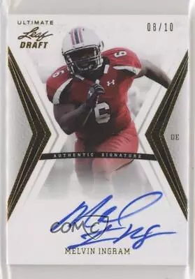 2012 Ultimate Leaf Draft Gold /10 Melvin Ingram III #MI1 Rookie Auto RC • $46.54