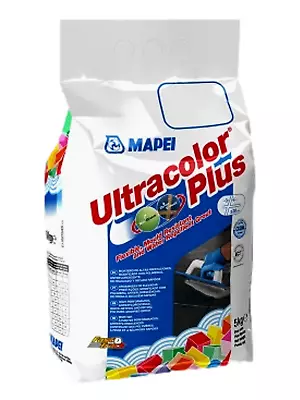MAPEI ULTRACOLOUR PLUS WALL & FLOOR GROUT MEDIUM GREY 5KG - Mould-Resistant • £12.92