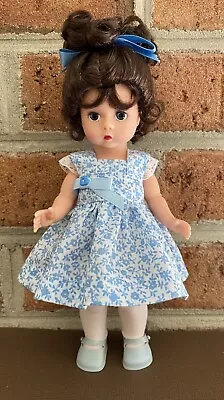 Ginny Madame Alexander 8”Doll Clothes Spring White With Blue Flowers • $13.49