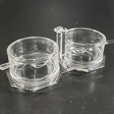 Mod Clear Acrylic Condiment Jam Caddy Complete 7pc By TAI MEI • $5.95