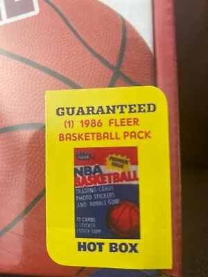 1986 Fleer Basketball Pack Amm Box Qs • $99