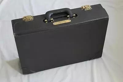 Vintage Leather Briefcase Document FAA Pilot Flight Case • $125