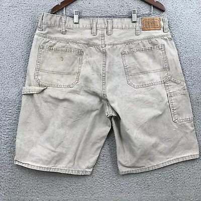 CE Schmidt Carpenter Shorts 38 Brown Plaid 38217 • $3.40