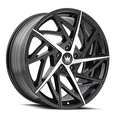 17x8 Mazzi Freestyle Gloss Black/Machined Wheels 5x112 (35mm) Set Of 4 • $663