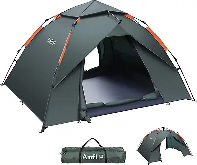 Camping Tent Automatic 2-3 Man Person Instant Tent Pop Up Ultralight Dome Tent 4 • $113.99