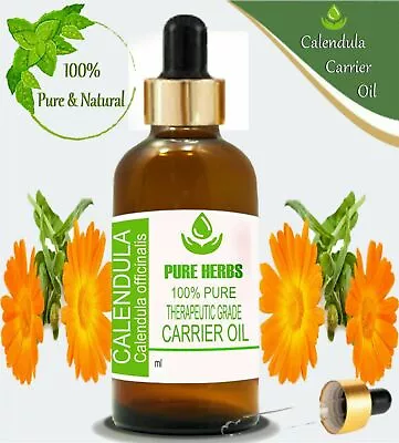 Pure Herbs Calendula 100% Pure & Natural Calendula Officinalis Carrier Oil • £10.32