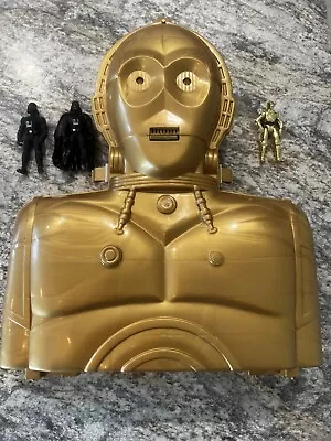 Vintage Kenner Star Wars 1983 C3PO Figure Case W/ Light & Sounds Work/ 3 Figures • $65