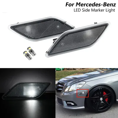 LED White Fender Side Marker Light For Mercedes Benz W212 E300 E350 E550 E63 AMG • $26.69