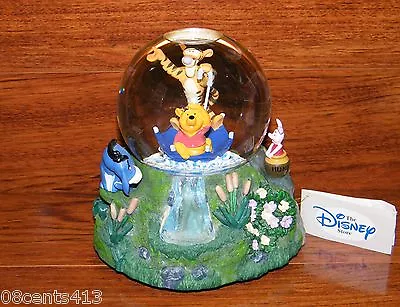$137.68 • Buy Disney's Stores 1996 Winnie The Pooh Music Box & SnowGlobe  The Rain Came Down 