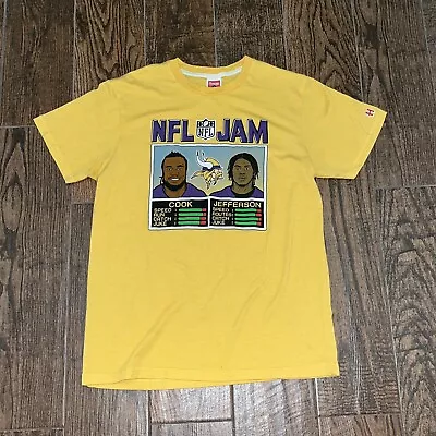 Mens Minnesota Vikings Homage NFL Jam Dalvin Cook Justin Jefferson T Shirt Sz. M • $14.99