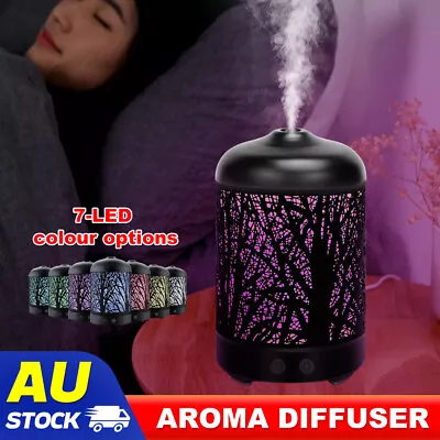 $24.45 • Buy 500ML LED Humidifier Ultrasonic Aroma Essential Oil Diffuser Air Purifier Light
