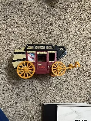 Fisher Price Great Adventures Western Stage Coach Robbery Chase Wagon Cannon • $28