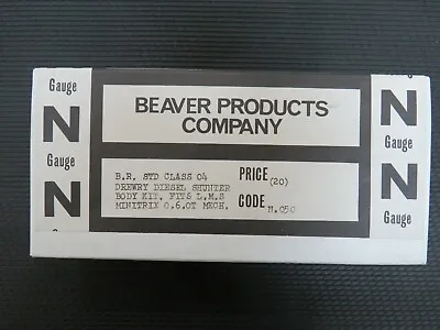 £19.99 • Buy N Gauge Beaver Products B.r. Std Class 04 Drewry Diesel Shunter 'body Kit' 