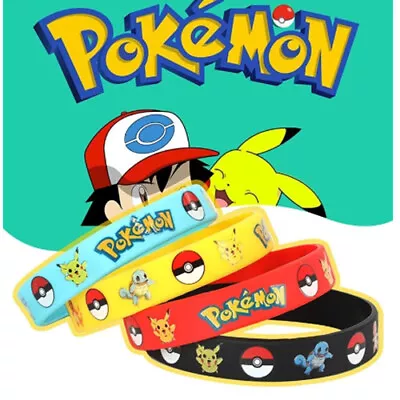 $62.98 • Buy Pokemon Bracelet Party Decoration Boy Birthday Kids Wristband Toy Bag Fillers