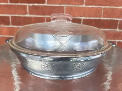 Vintage Guardian Service Ware 12” Chicken Fryer With Domed Glass Lid !!!! • $95