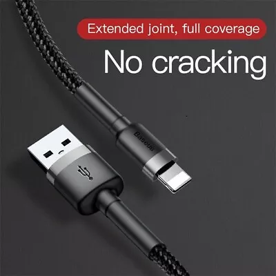 Long USB Cable For IPhone 6+ 7 8 XS 11 12 13 14 Pro Max Fast Charger Lead 1m 2m • £3.45