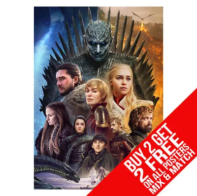 Game Of Thrones Zz2 Poster Art Print A4 A3 - Buy 2 Get Any 2 Free • £6.97