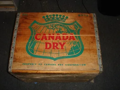 Vintage  CANADA DRY Canada Dry Bottling Wood Shipping Crate Box • $20