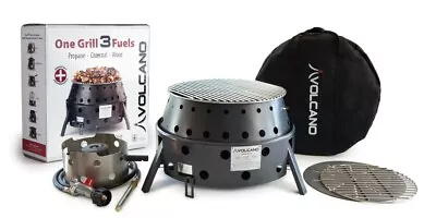 Volcano 3 Collapsible Grill Stove With  FREE LID - Propane Charcoal And Wood • $199.99