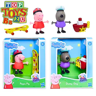 PeppaPig - 3  8cm Articulated Figure & Accessory - PeppaPig-S & Danny Dog 2 Pack • £9.95