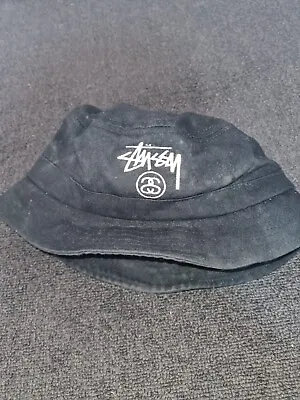 Authentic Stussy Black Bucket Hat • $22