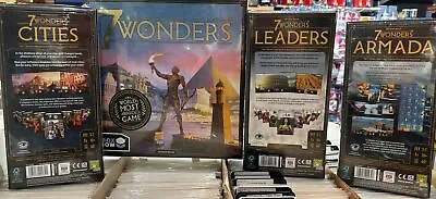 7 Wonders Game Plus THREE Expansion Sets  • £75