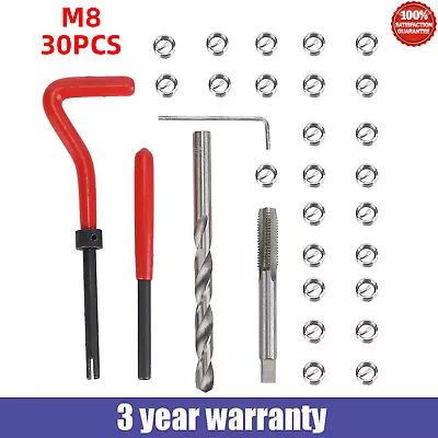 30Pcs M8 X 1.25mm Metric Thread Repair Insert Kit Helicoil Car Pro Coil Tool • $11.99