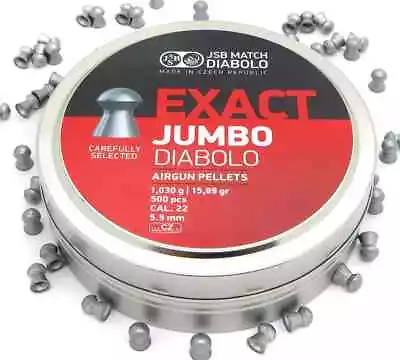 JSB-Jumbo Exact .22 Pellets - 5.52 -  Tin Of 500 - 15.89gr. • £18.99