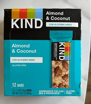 KIND Bars Almond & Coconut Healthy Snacks Gluten Free 12 Count • $13.24