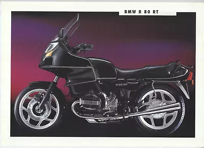 BMW R80RT (1993) Genuine Factory Sales Brochure 800 Boxer R 80 RT Airhead DS08 # • $11.18