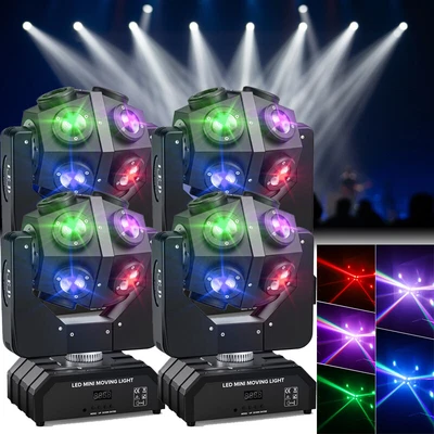 £215.99 • Buy 4PCS LED Moving Head Light GOBO RGBW Beam Stage Light DMX Party DJ Disco Light