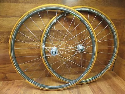 Vintage Mavic Mach 2 28h Bullseye Hubs 700c Tubular Wheel Set • $299.99