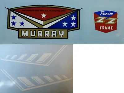 Murray Twin ZZ Tricycle Fender Bezel Deck Decal Set • $25.50