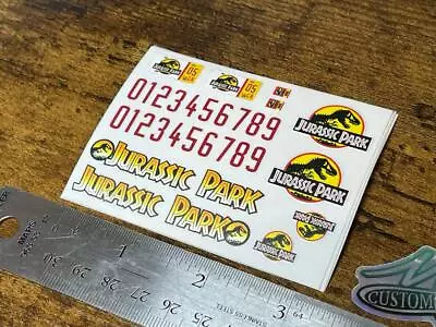 1/18 Scale Jurassic Park RC Decals Stickers Made For Traxxas TRX4M • $9